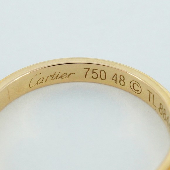 Cartier Ring D'Amour Full Eternity K18PG Pink Gold Diamond #48 Ladies - Picture 4 of 7